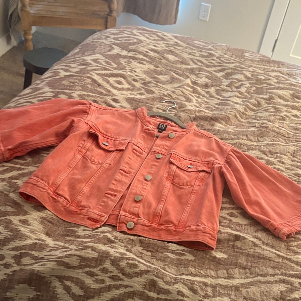 GAP CORAL DENIM JACKET - Picture 2 of 6